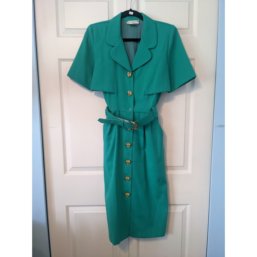 Vintage Jeremy Scott Petite Belted Dress - Picture 2 of 15